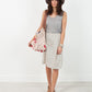 Woven Oversized Tote in Red Stripe