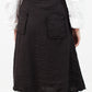 Wrap Snap Skirt in Black