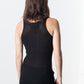 Easy Ribbed Tank in Black