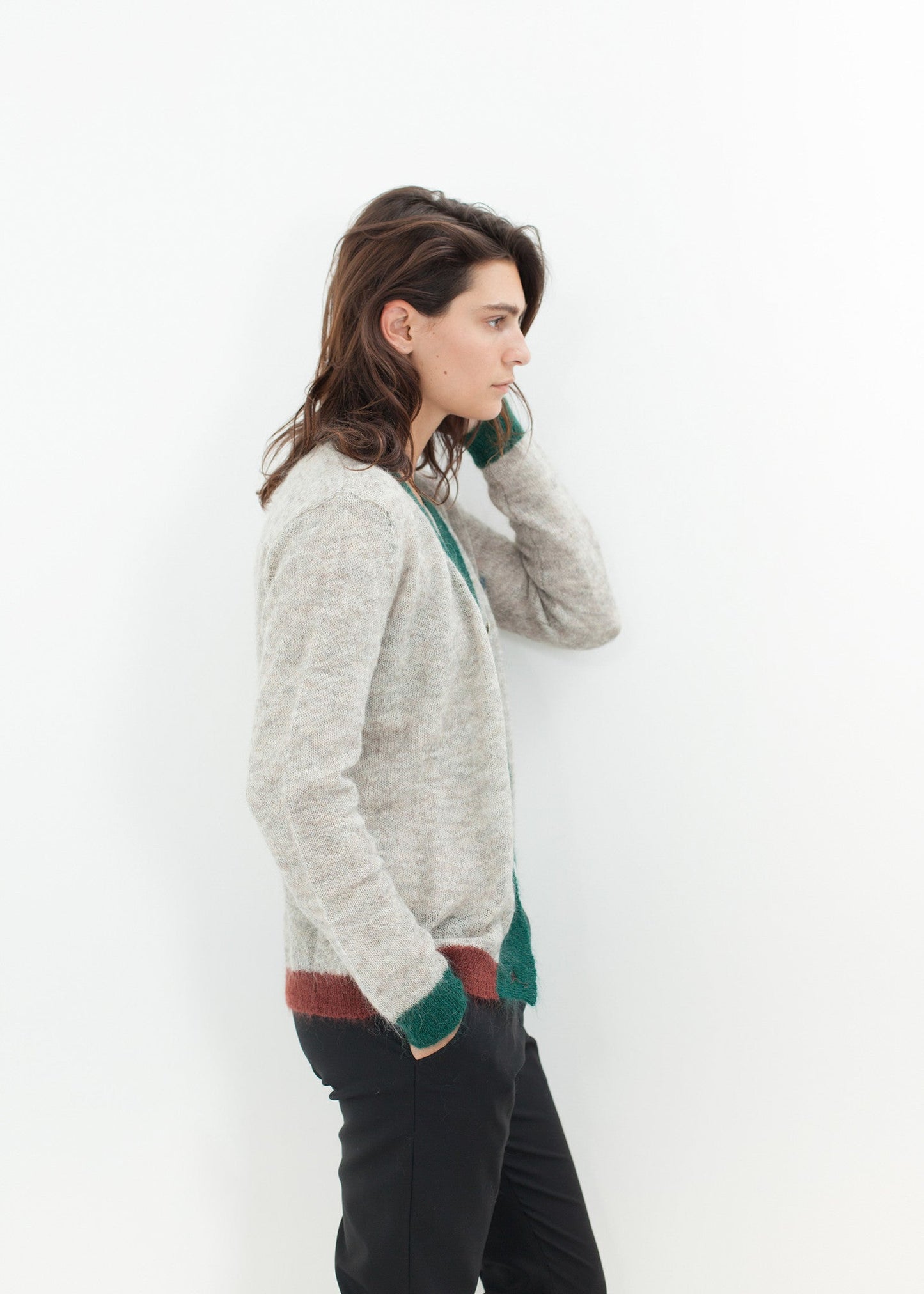 Deckle Cardigan in Heather