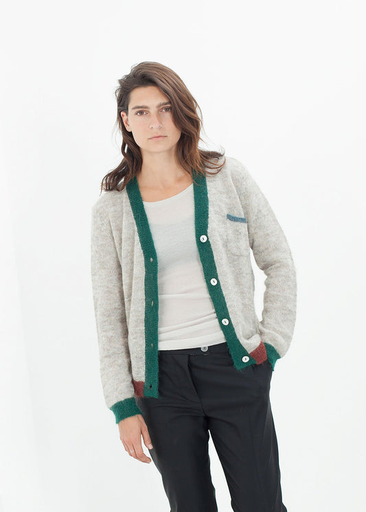 Deckle Cardigan in Heather