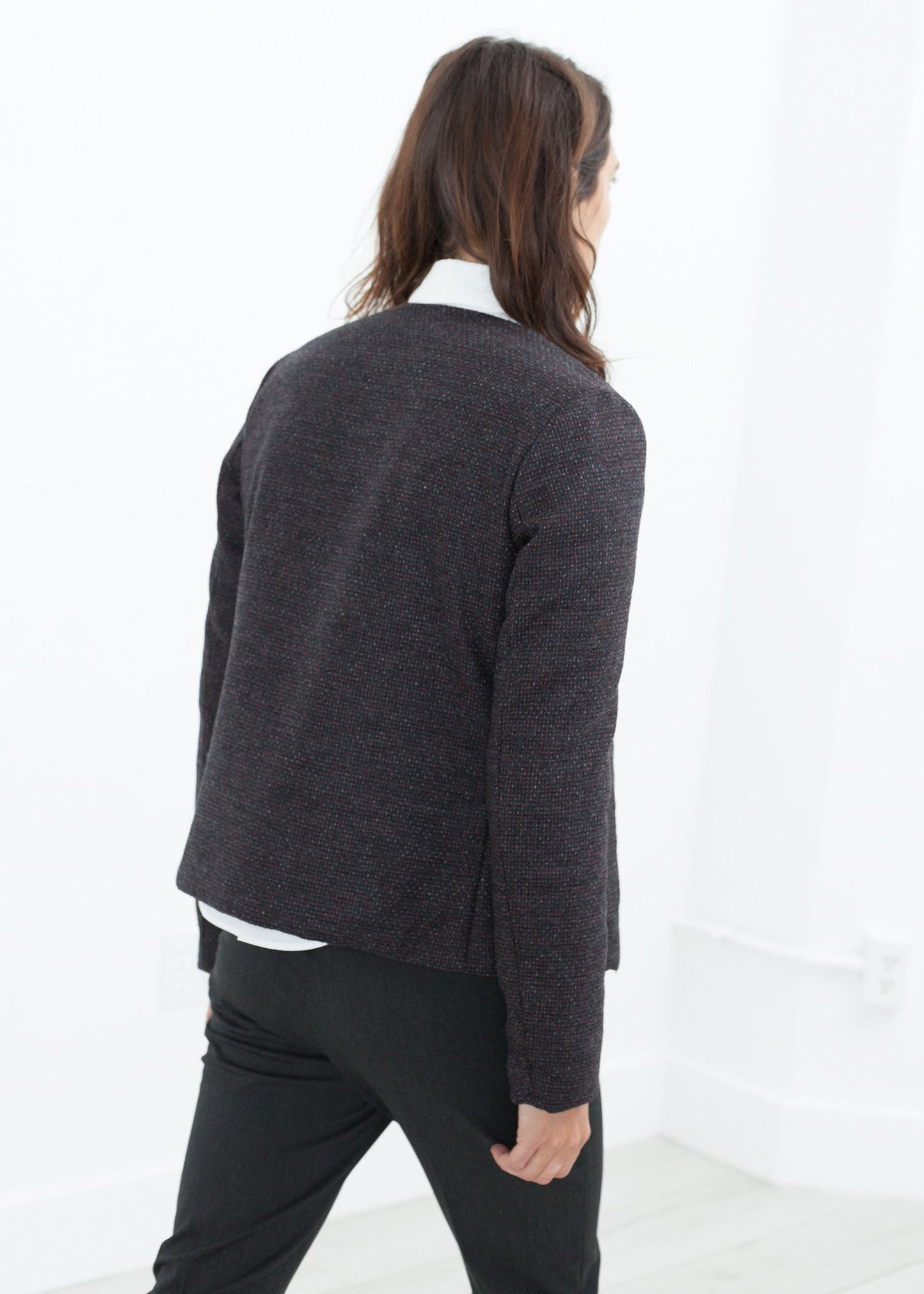 Amelia Reversible Jacket in Black/Red