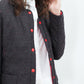 Amelia Reversible Jacket in Black/Red