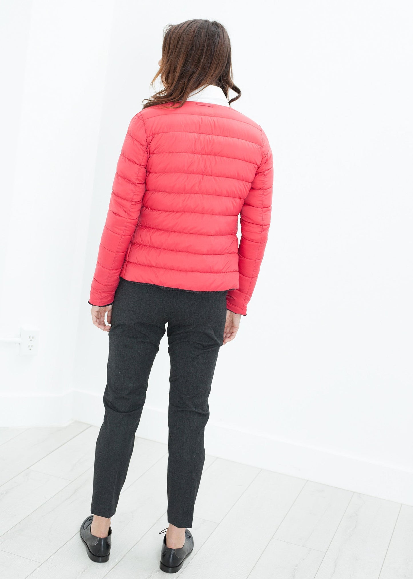 Amelia Reversible Jacket in Black/Red