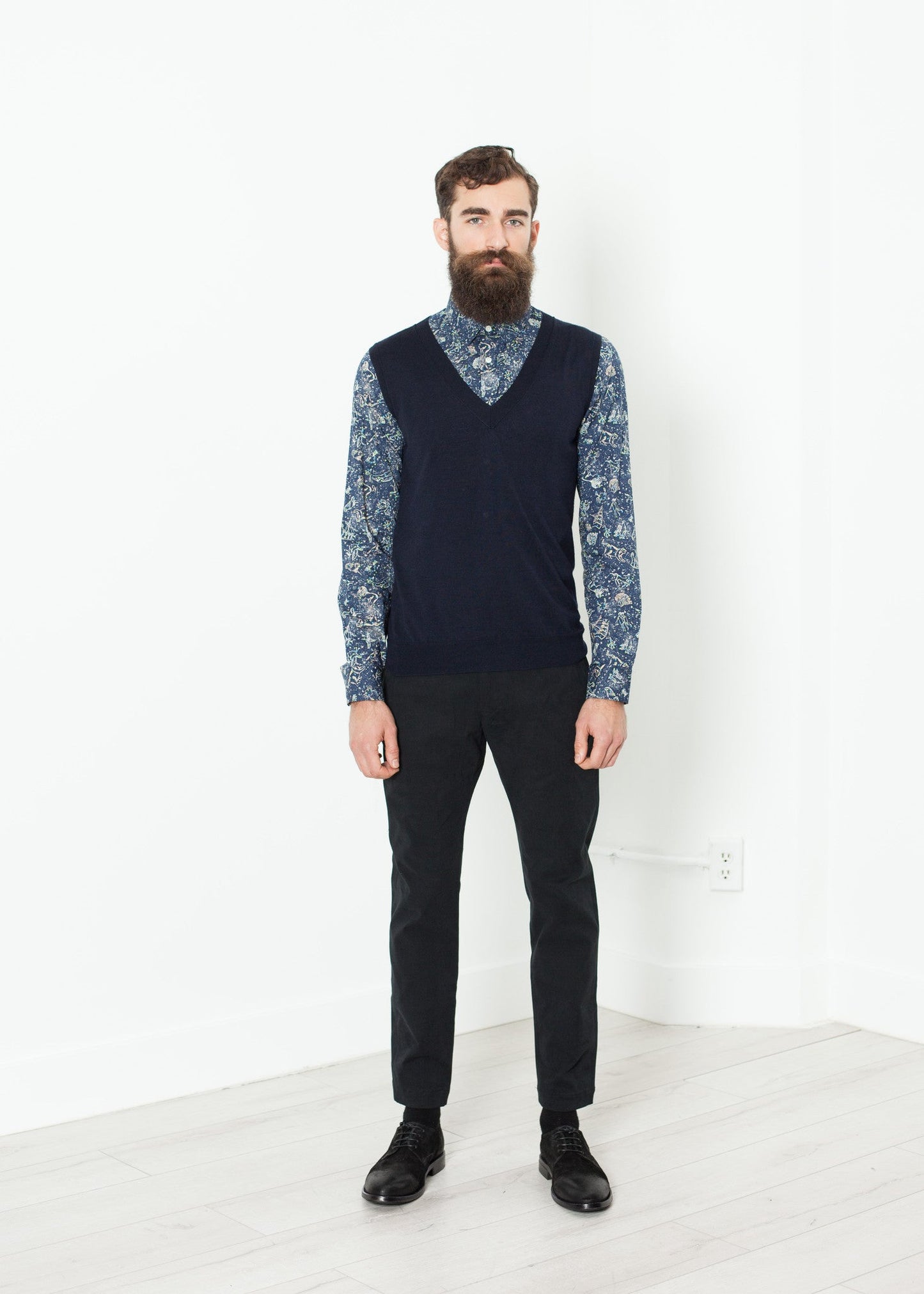 Namibia Slim Shirt in Celestial