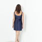 A-line mini dress in blue