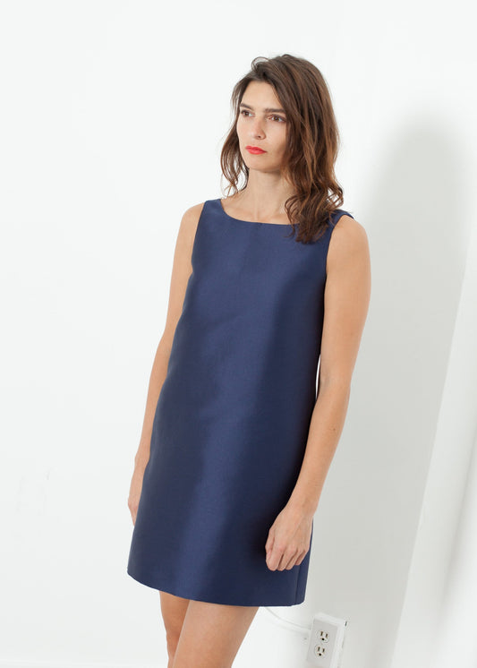 A-line mini dress in blue