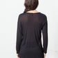 Lautier Tee in Black/Navy