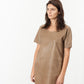 Leather Front Tunic