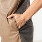 Leather Front Tunic