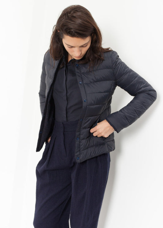 Amelia Reversible Jacket in Navy/Blue