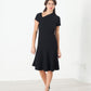 Lined Silhouette Dress in Black
