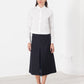 Tulle Pleat Skirt in Navy