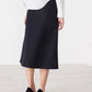Tulle Pleat Skirt in Navy