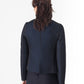 Weave Jacket in Black/Blue