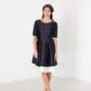 Tie Dress in Navy