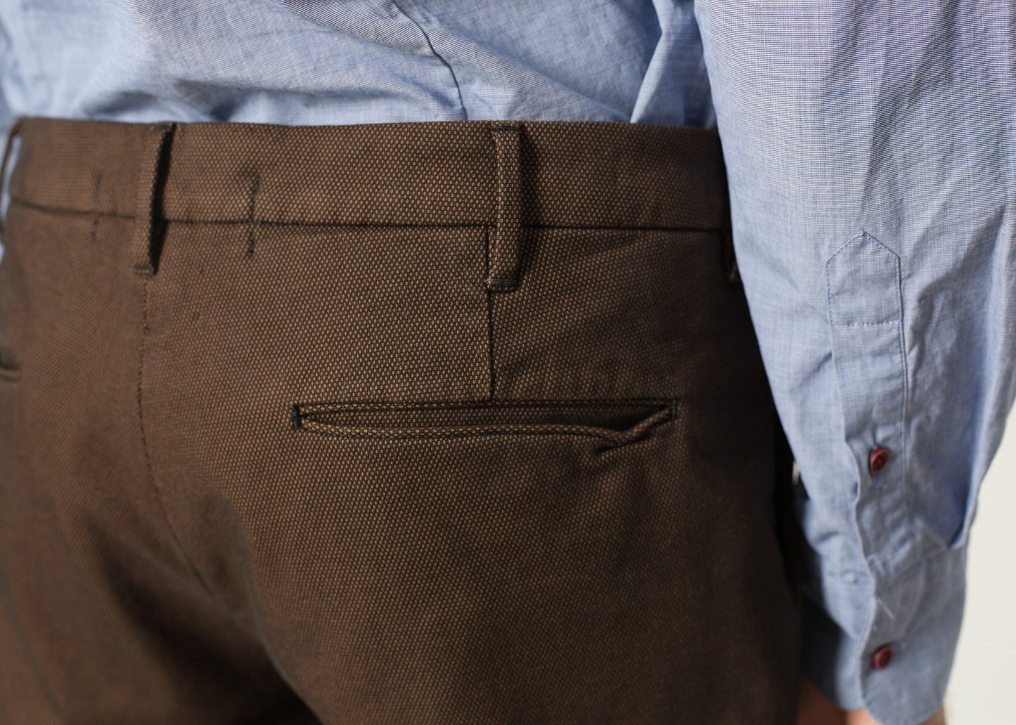 Diamond Weave Trousers in Hazel