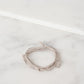 Bracelet 85 in Grey Silk/Silver
