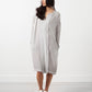 Long Sleeve Silk Dress