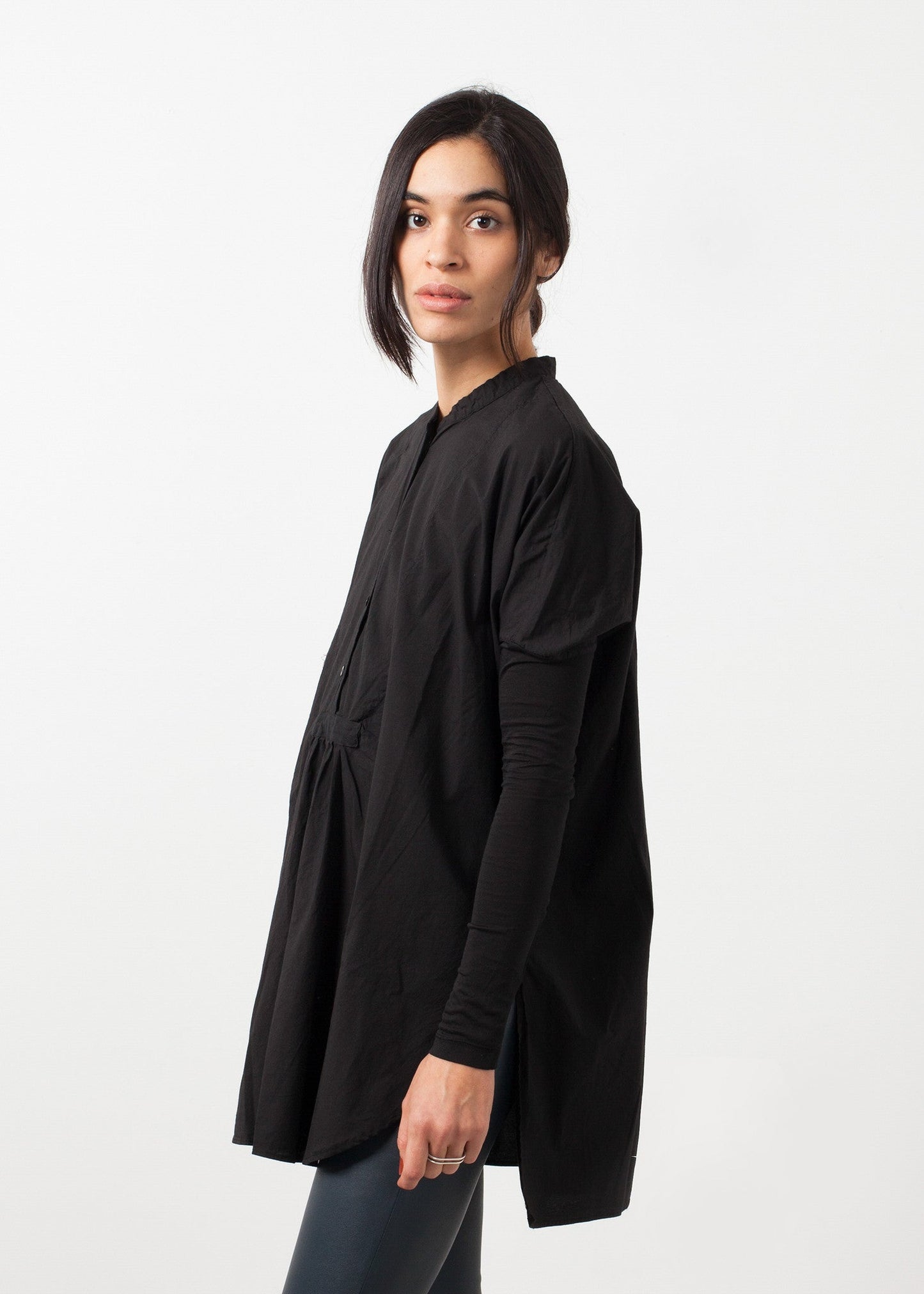 Oversized Ribbed Blouse
