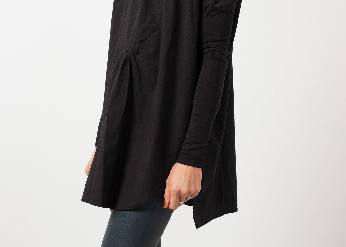 Oversized Ribbed Blouse