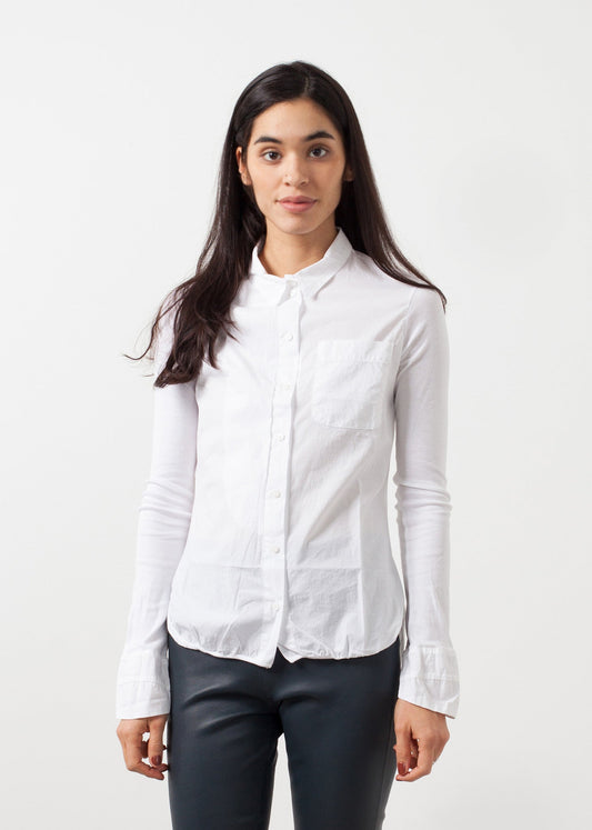 Soft sleeve button-up