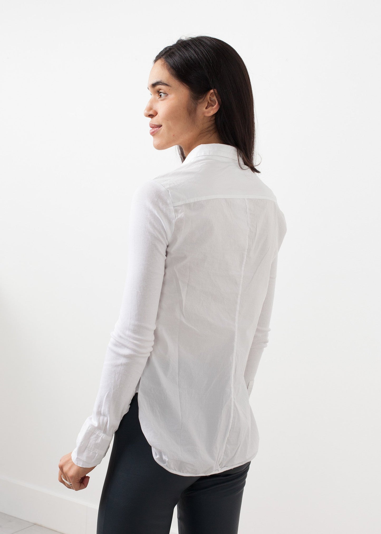 Soft sleeve button-up