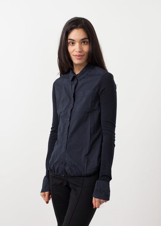 Soft sleeve button-up