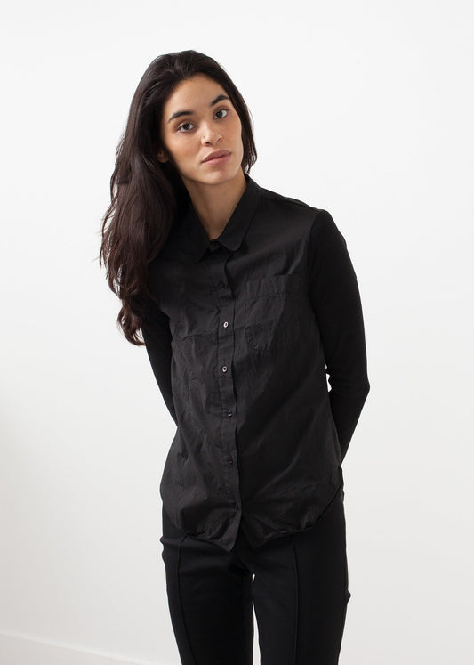 Soft sleeve button-up
