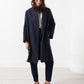 Woven Pleat Back Coat