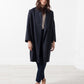 Woven Pleat Back Coat
