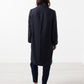 Woven Pleat Back Coat
