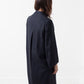 Woven Pleat Back Coat