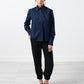 Sheer silk collar button-up
