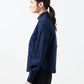 Sheer silk collar button-up