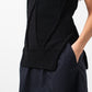 Curved Stripe Knit Tank