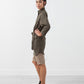 Belted Surplus Dress