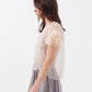 Organza Feather Top