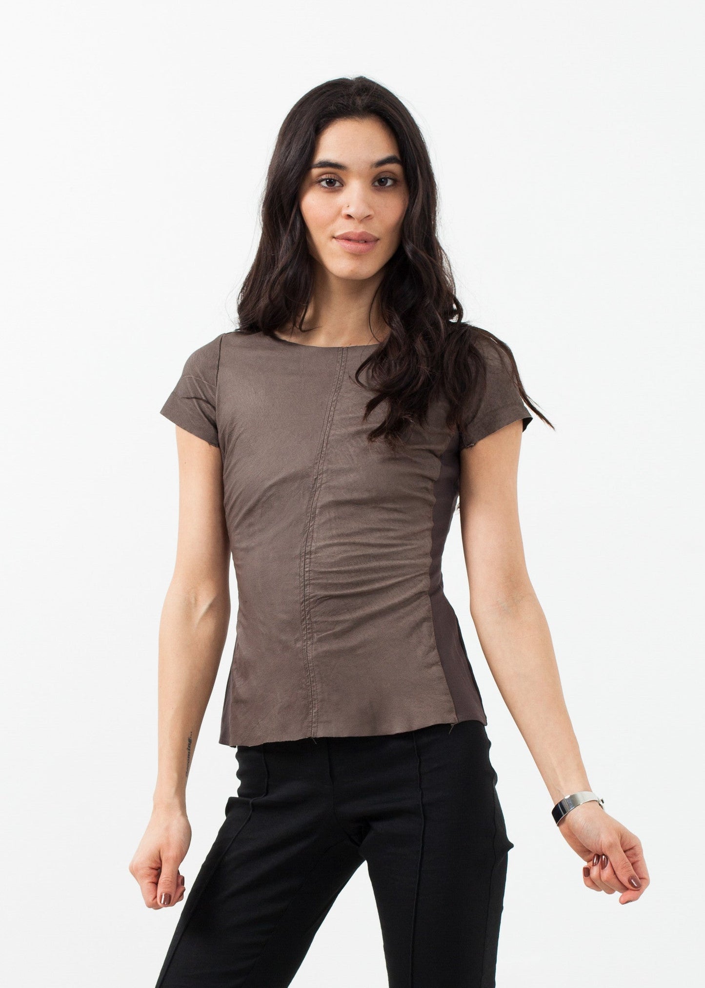 Short-sleeve button-up