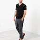 Flat-front cuffed trousers