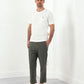 Flat-front cuffed trousers