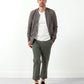 Flat-front cuffed trousers