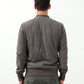 Leather Bomber Jacket in Dust