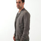 Leather Bomber Jacket in Dust