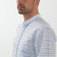 Mandarin collar formal shirt