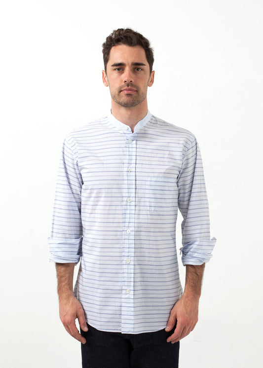 Mandarin collar formal shirt