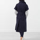 Rolled-sleeve trench coat
