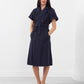 Rolled-sleeve trench coat