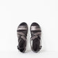 Wrap Sandal in Black/Steel