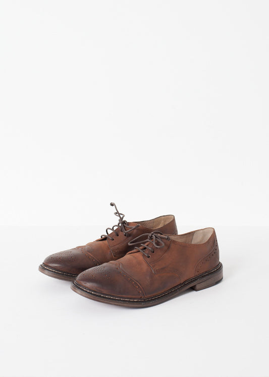Marine Oxford in Brown